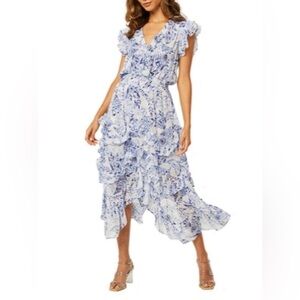 Misa Los Angeles Dakota Dress in Peacock